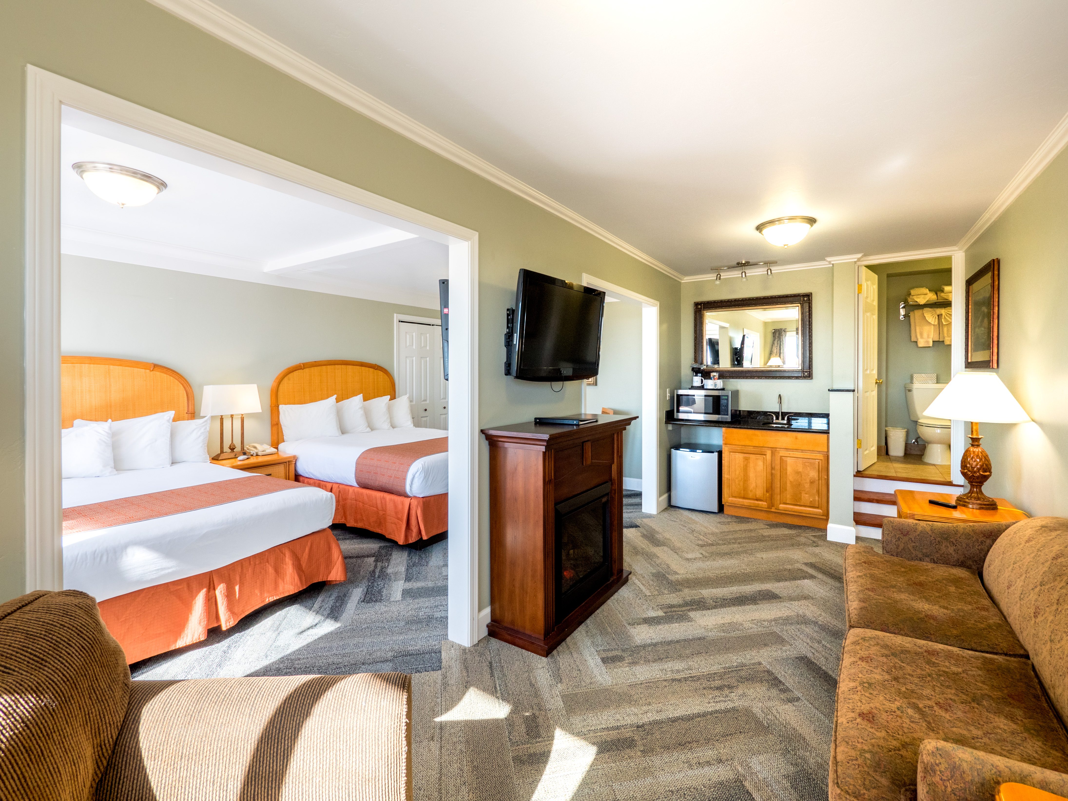 Two Queen Bed Suite at The Motel Fort Bragg Mendocino CA